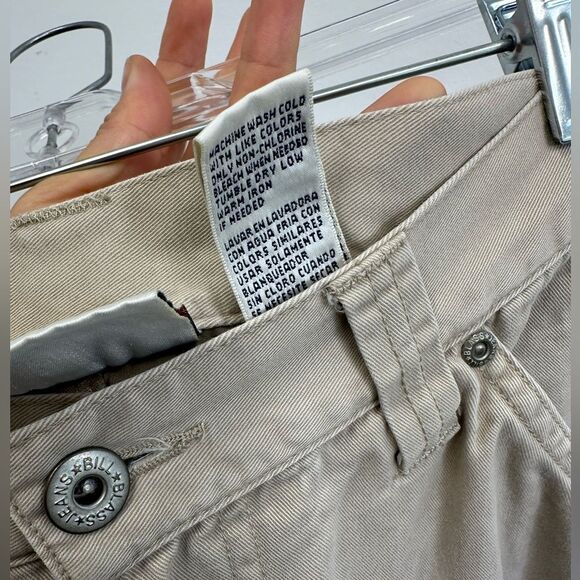 Vintage 90’s Bill Blass Beige Tan Wide Leg Cargo Pants High Rise Size S - Picture 8 of 9